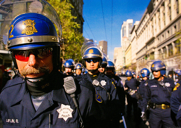 Ofc. Ross Laflin Anti War Demo 2003